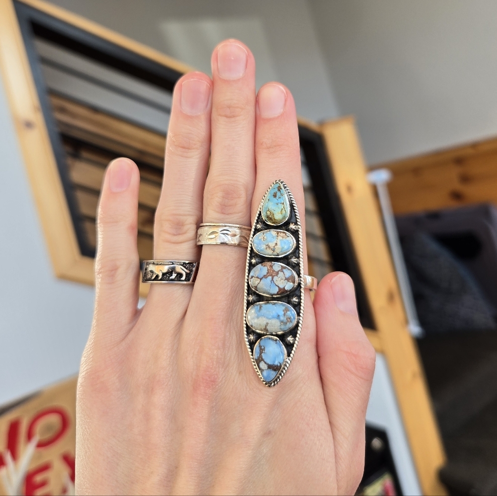 Golden Hills Turquoise Sterling Ring